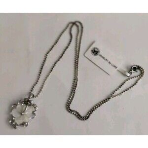 925 Sterling Silver MOP Flower 18" Necklace Pendant Jewelry By Lore In Box